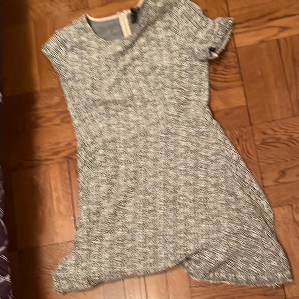 Chic Gray Textured Dress